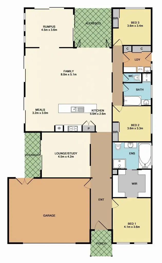 Floorplan of Homely house listing, 68 Laurel Street, Whittlesea VIC 3757