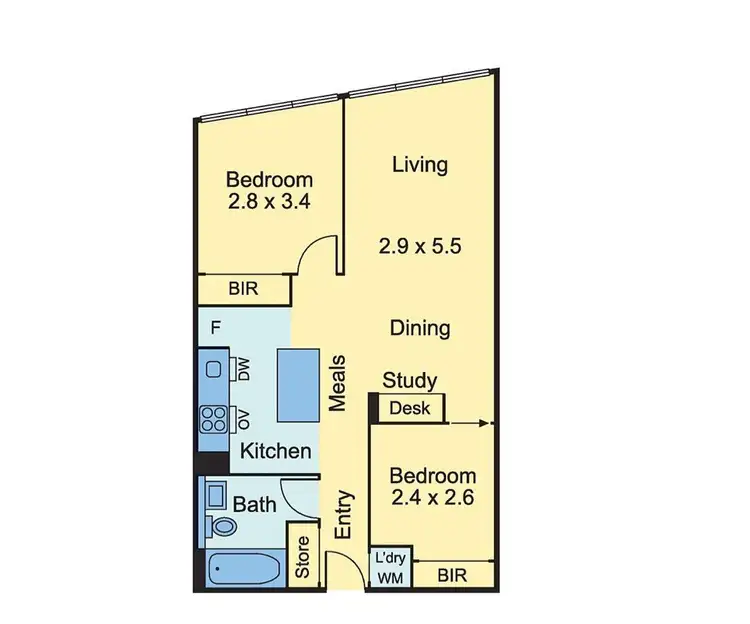 Floorplan of Homely apartment listing, 914/18 Mount Alexander Road, Travancore VIC 3032