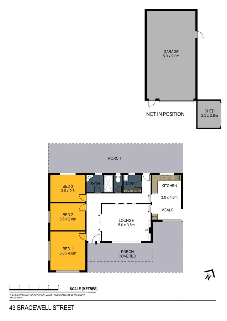 Floorplan of Homely house listing, 43 Bracewell Street, Maiden Gully VIC 3551