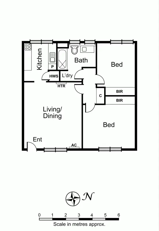 Floorplan of Homely apartment listing, 11/61 Kooyong Road, Armadale VIC 3143