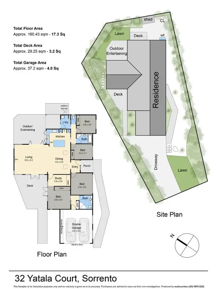 Floorplan of Homely house listing, 32 Yatala Court, Sorrento VIC 3943