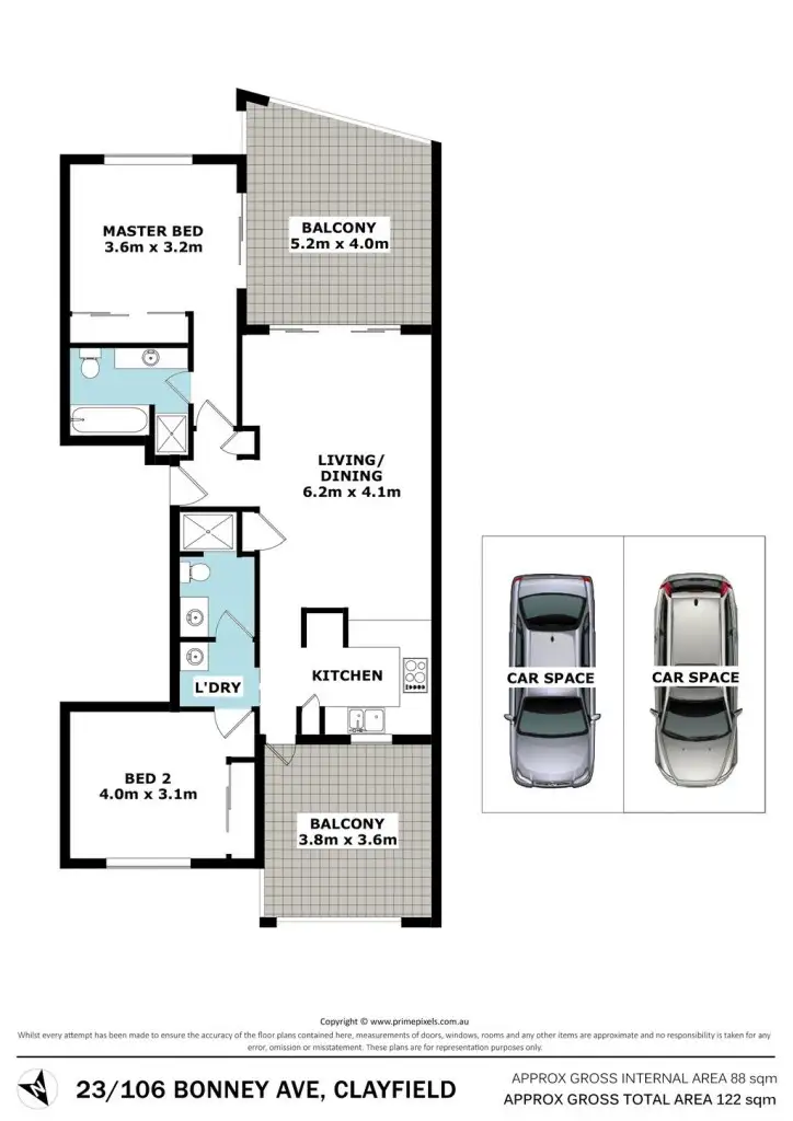 Floorplan of Homely unit listing, 23/106 Bonney Avenue, Clayfield QLD 4011