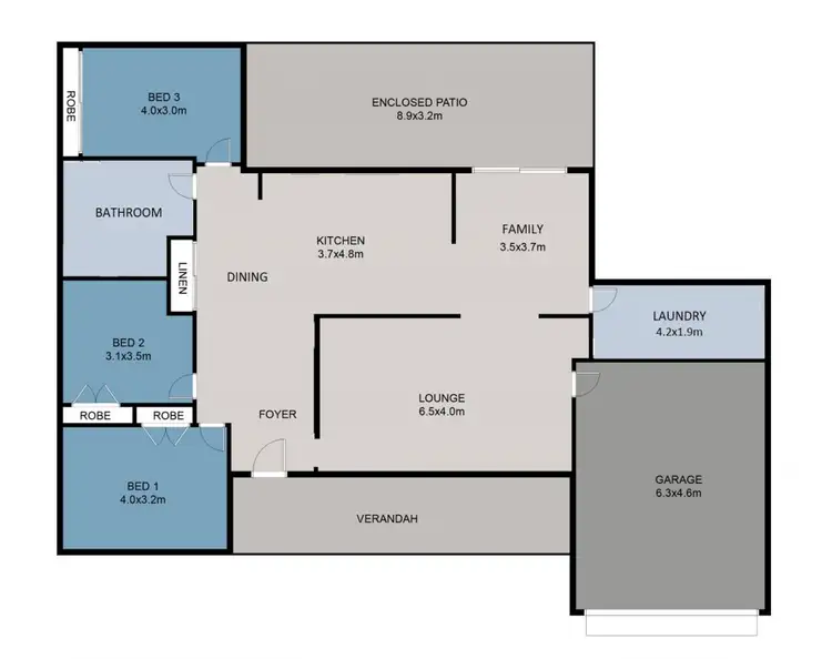 Floorplan of Homely house listing, 4 Sheppard Close, Tuncurry NSW 2428