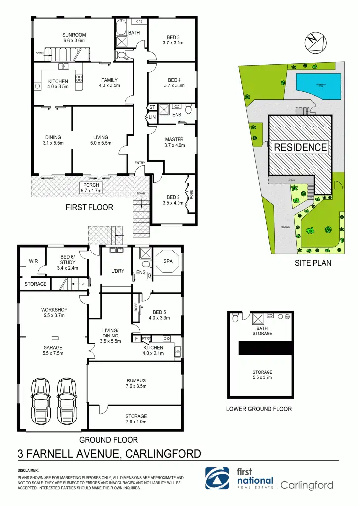 Floorplan of Homely house listing, 3 Farnell Avenue, Carlingford NSW 2118