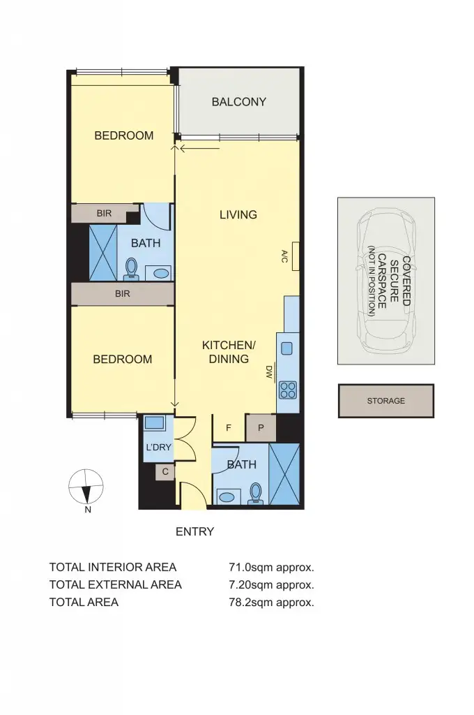Floorplan of Homely apartment listing, 203/63-65 Atherton Road, Oakleigh VIC 3166