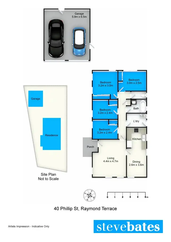 Floorplan of Homely house listing, 40 Phillip Road, Raymond Terrace NSW 2324