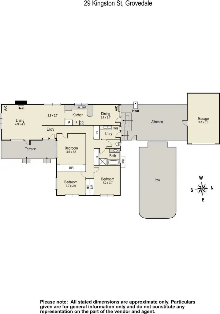 Floorplan of Homely house listing, 29 Kingston Street, Grovedale VIC 3216