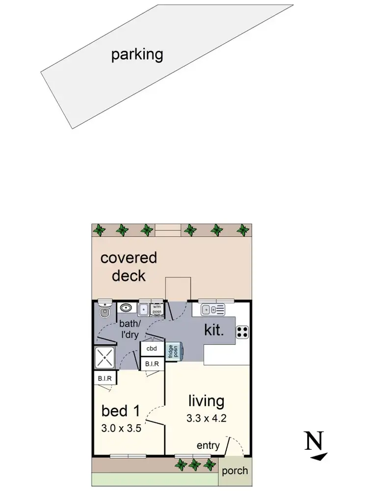 Floorplan of Homely unit listing, Address available on request