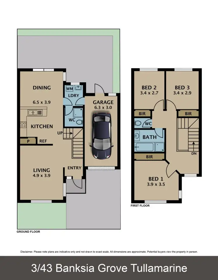 Floorplan of Homely townhouse listing, 3/43 Banksia Grove, Tullamarine VIC 3043
