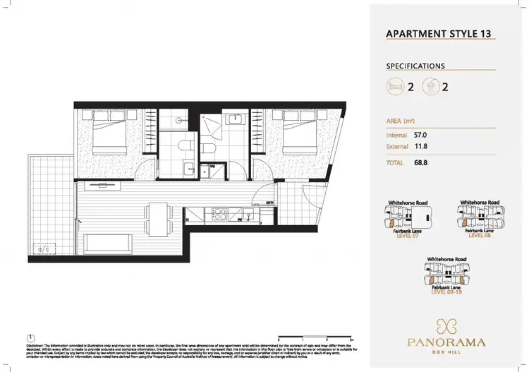 Floorplan of Homely apartment listing, 1112/826 Whitehorse Road, Box Hill VIC 3128