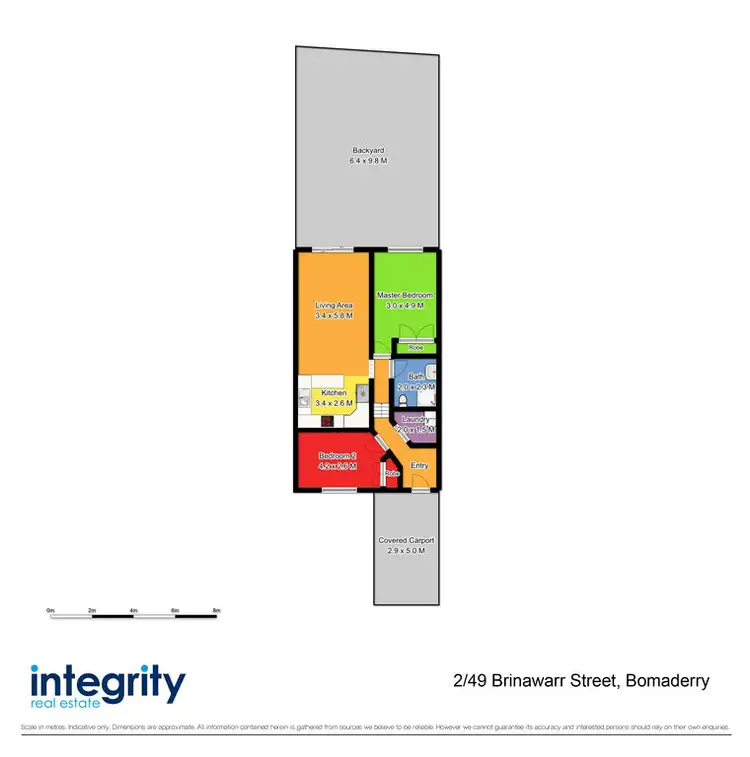 Floorplan of Homely unit listing, 2/49 Brinawarr Street, Bomaderry NSW 2541