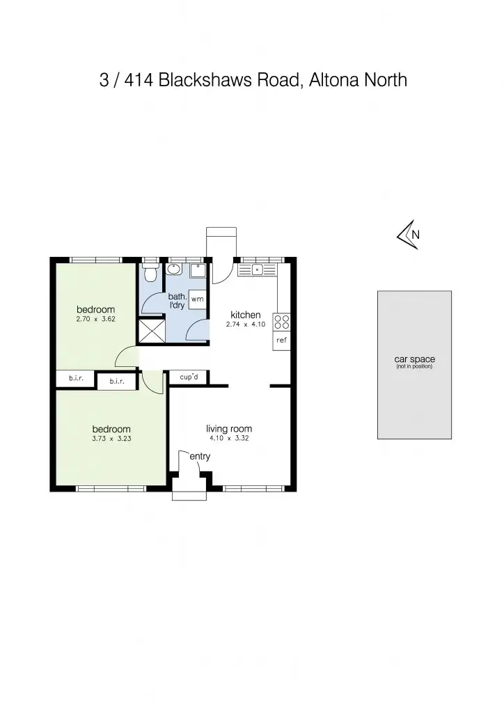 Floorplan of Homely villa listing, 3/414 Blackshaws Road, Altona North VIC 3025