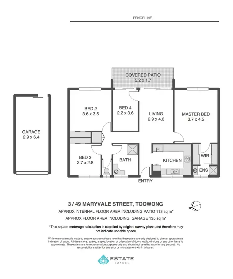 Floorplan of Homely villa listing, 3/49 Maryvale Street, Toowong QLD 4066