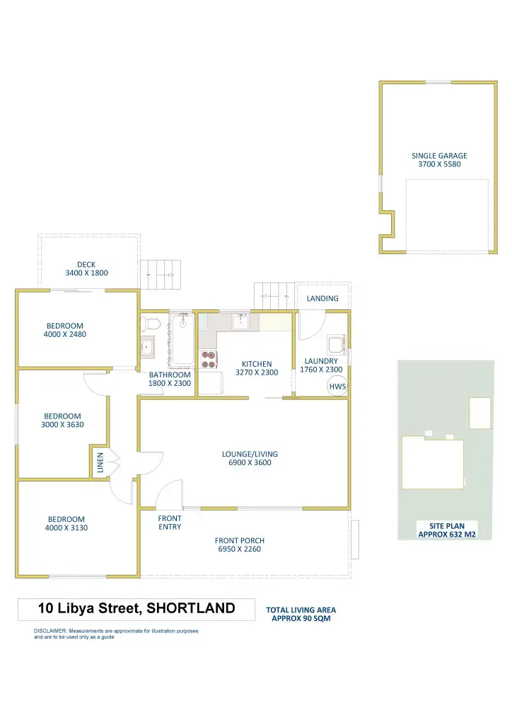 Floorplan of Homely house listing, 10 Libya Street, Shortland NSW 2307