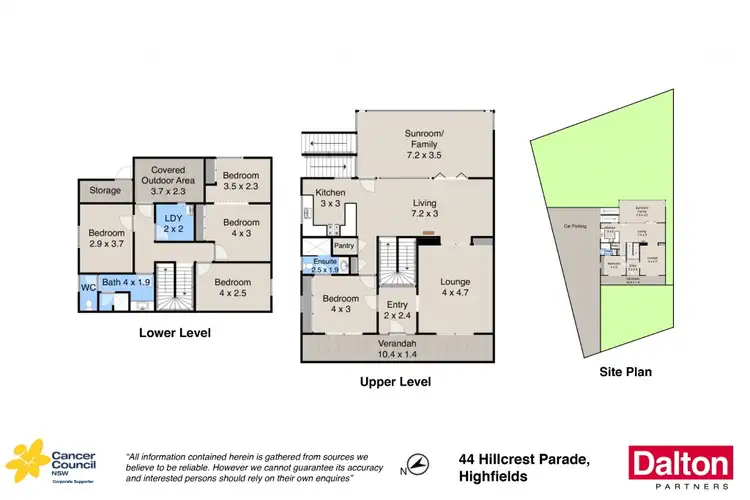 Floorplan of Homely house listing, 44 Hillcrest Parade, Highfields NSW 2289