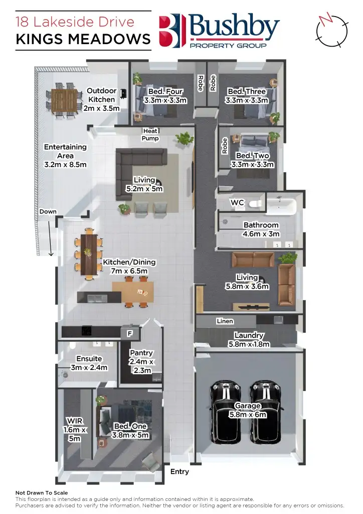 Floorplan of Homely house listing, 18 Lakeside Drive, Kings Meadows TAS 7249