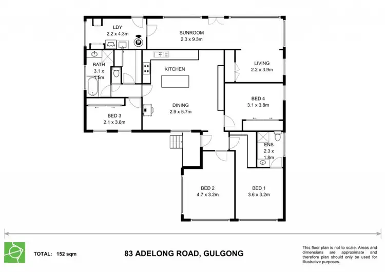 Floorplan of Homely rural property listing, 83 Adelong Road, Gulgong NSW 2852