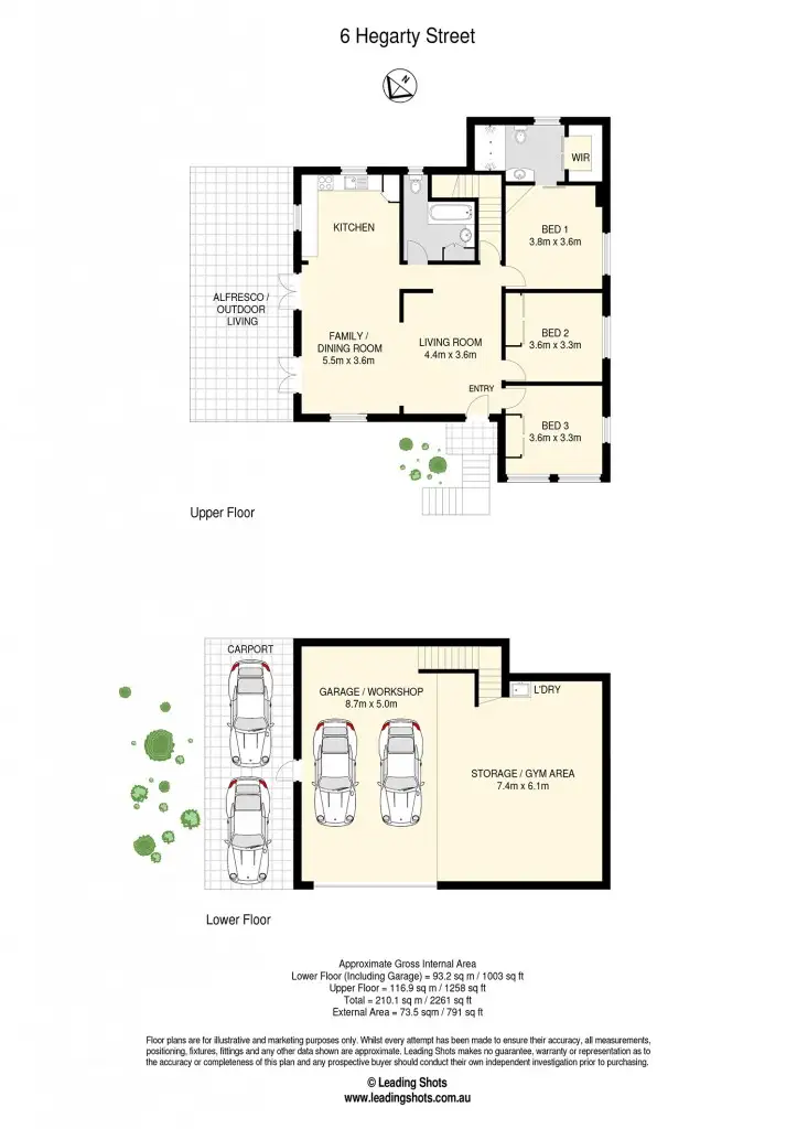 Floorplan of Homely house listing, 6 Hegarty Street, Mitchelton QLD 4053