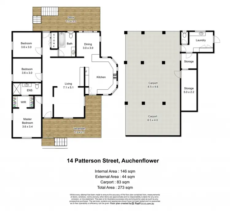 Floorplan of Homely house listing, 14 Patterson Street, Auchenflower QLD 4066