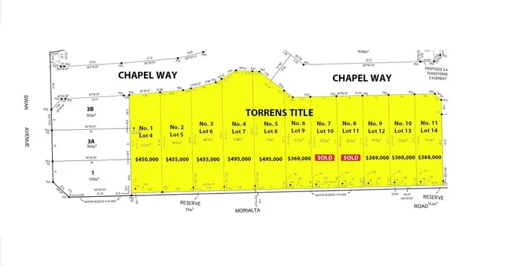 Floorplan of Homely land listing, 9 Chapel Way (Enter from Swan Avenue), Rostrevor SA 5073