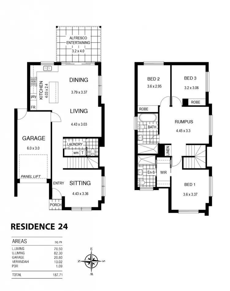 Floorplan of Homely house listing, 22 & 24 Jarvis Drive, Hectorville SA 5073