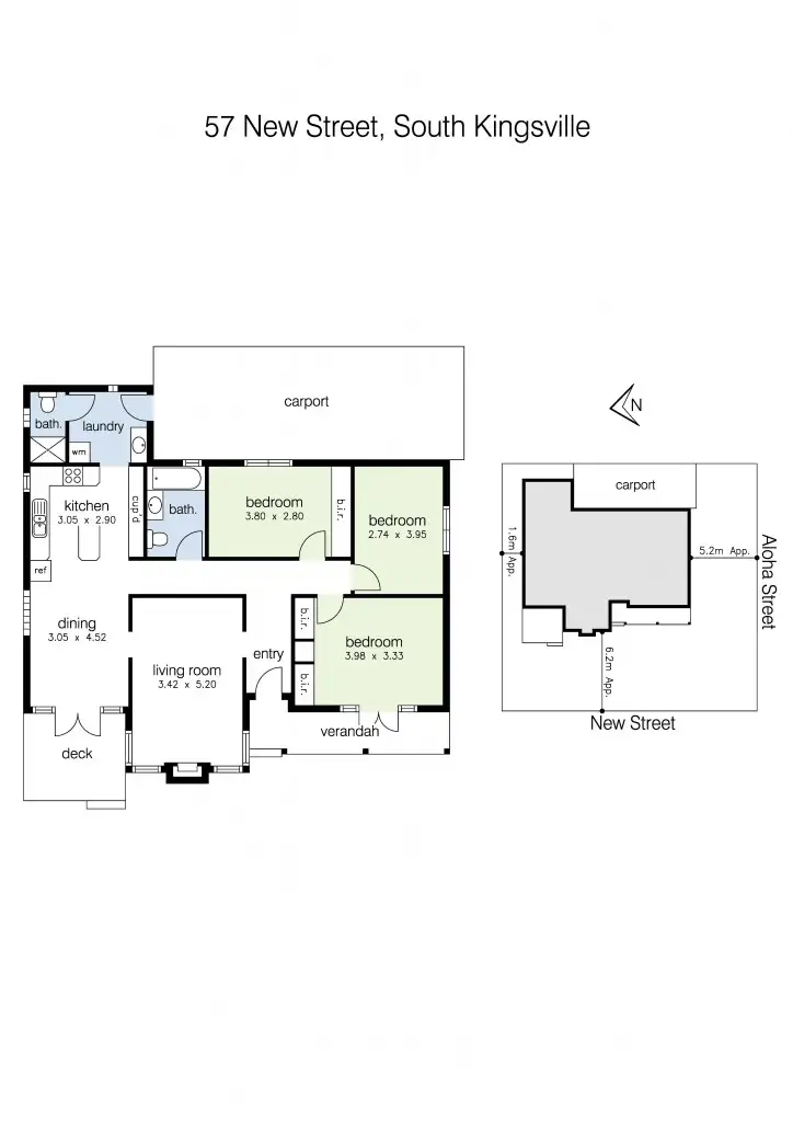 Floorplan of Homely house listing, 57 New Street, South Kingsville VIC 3015
