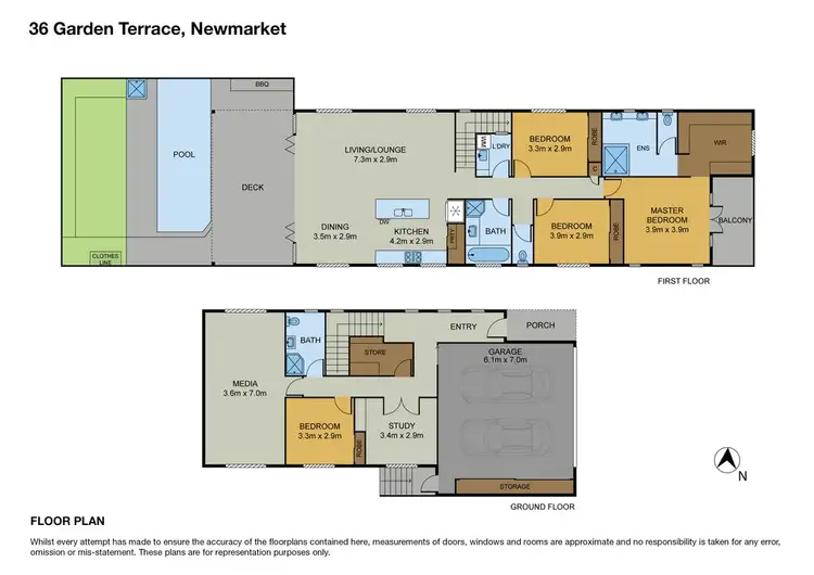 Floorplan of Homely house listing, 36 Garden Terrace, Newmarket QLD 4051