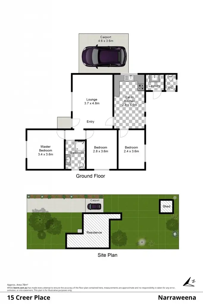 Floorplan of Homely house listing, 15 Creer Place, Narraweena NSW 2099