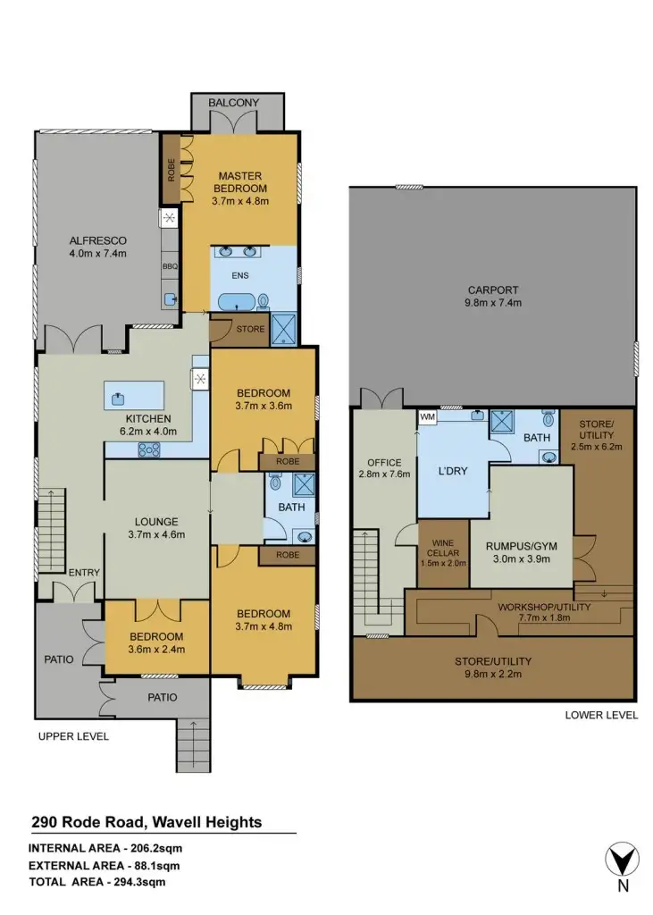 Floorplan of Homely house listing, 290 Rode Road, Wavell Heights QLD 4012