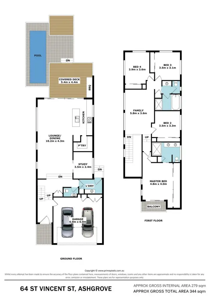 Floorplan of Homely house listing, 64 St Vincent Street, Ashgrove QLD 4060