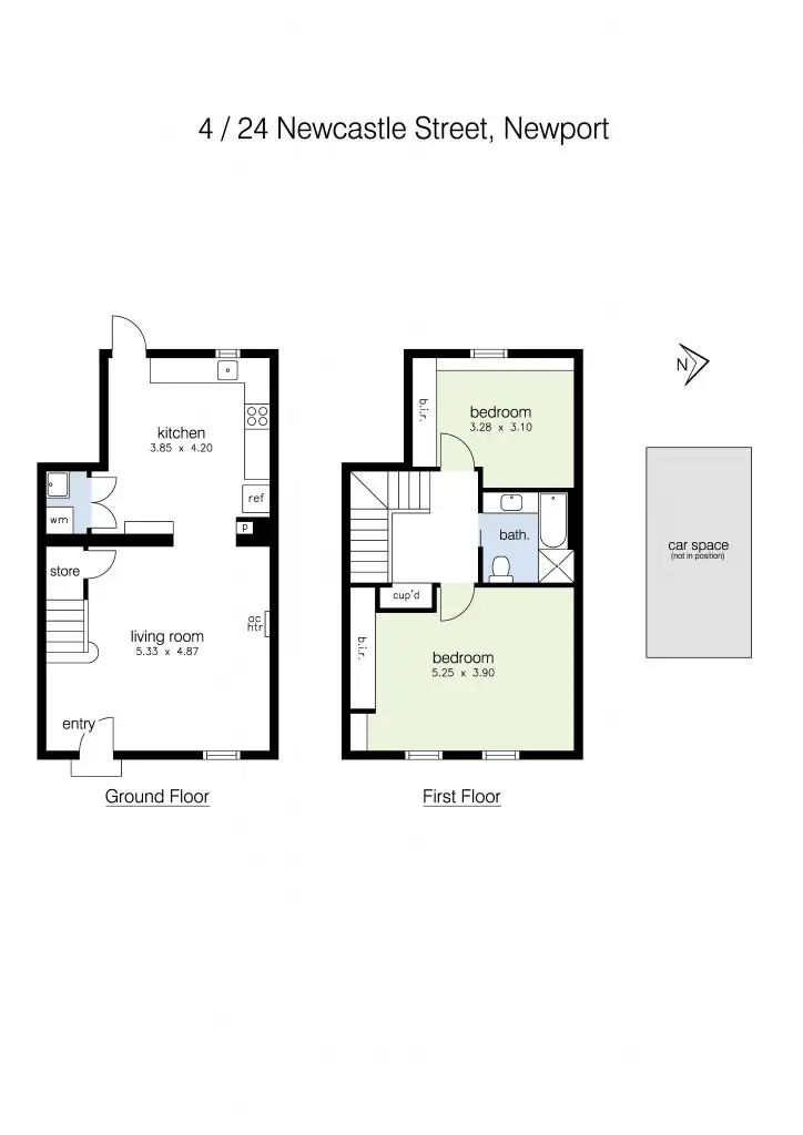 Floorplan of Homely house listing, 4/24 Newcastle Street, Newport VIC 3015