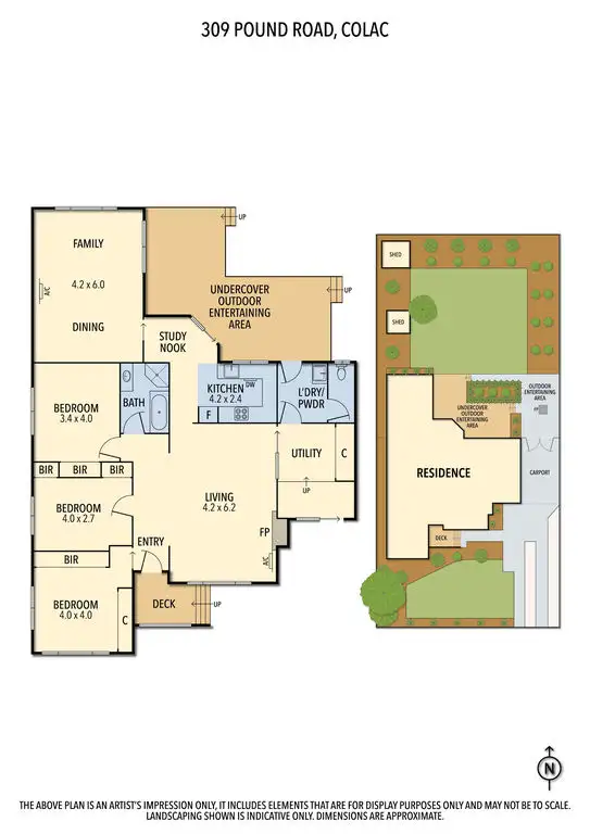 Floorplan of Homely house listing, 309 Pound Road, Colac VIC 3250