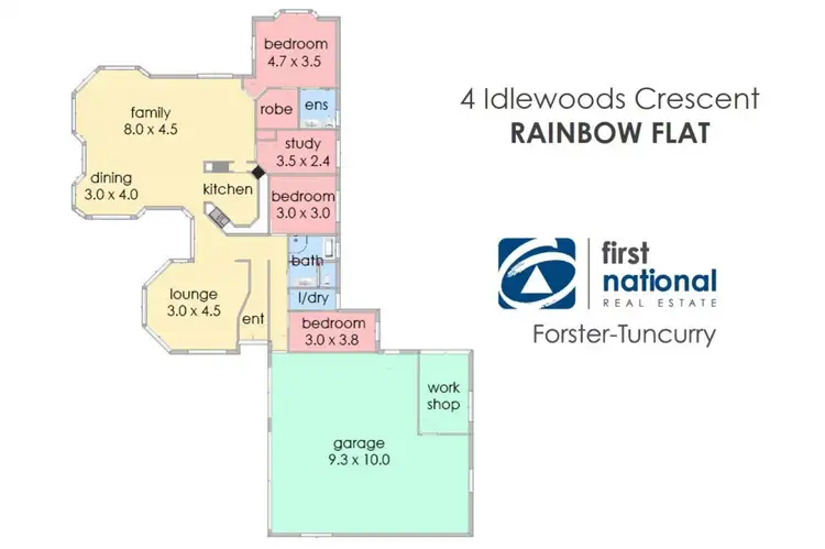Floorplan of Homely house listing, 4 Idlewoods Crescent, Rainbow Flat NSW 2430