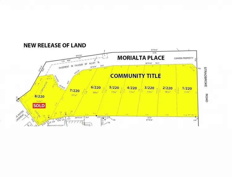 Floorplan of Homely land listing, 1/220 Stradbroke Road, Rostrevor SA 5073
