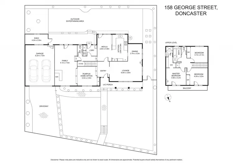 Floorplan of Homely house listing, 158 George Street, Doncaster VIC 3108