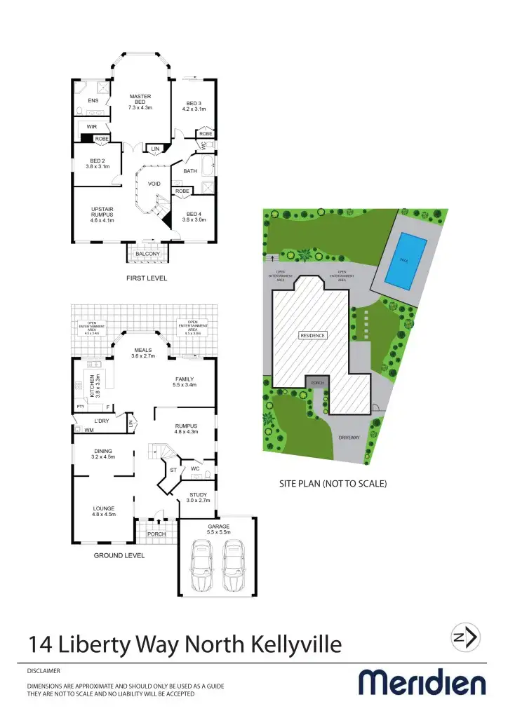 Floorplan of Homely house listing, 14 Liberty Way, Kellyville NSW 2155