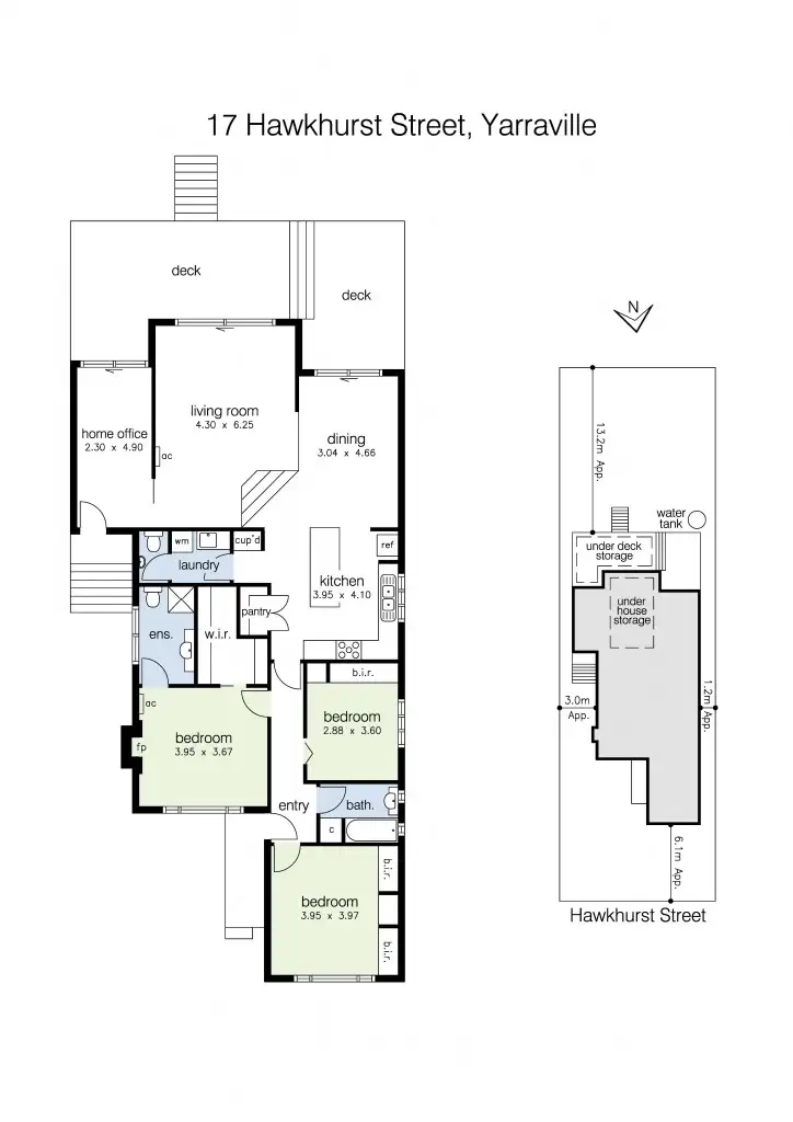 Floorplan of Homely house listing, 17 Hawkhurst Street, Yarraville VIC 3013