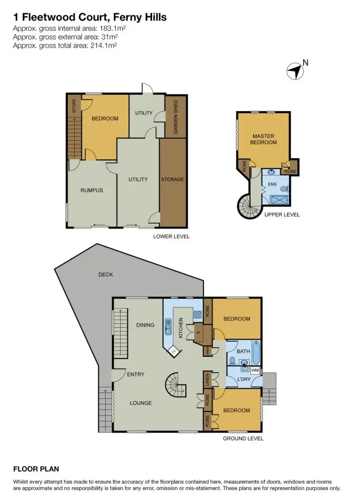 Floorplan of Homely house listing, 1 Fleetwood Court, Ferny Hills QLD 4055