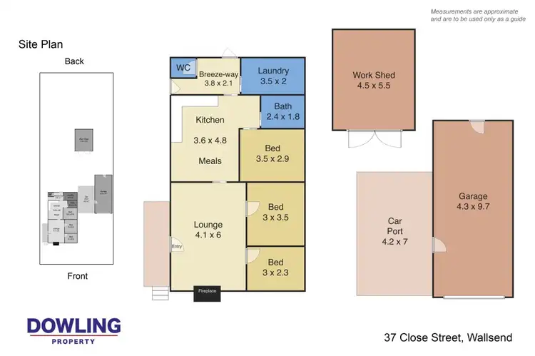 Floorplan of Homely house listing, 37 Close Street, Wallsend NSW 2287