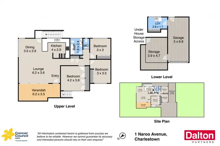 Floorplan of Homely house listing, 1 Naroo Avenue, Charlestown NSW 2290