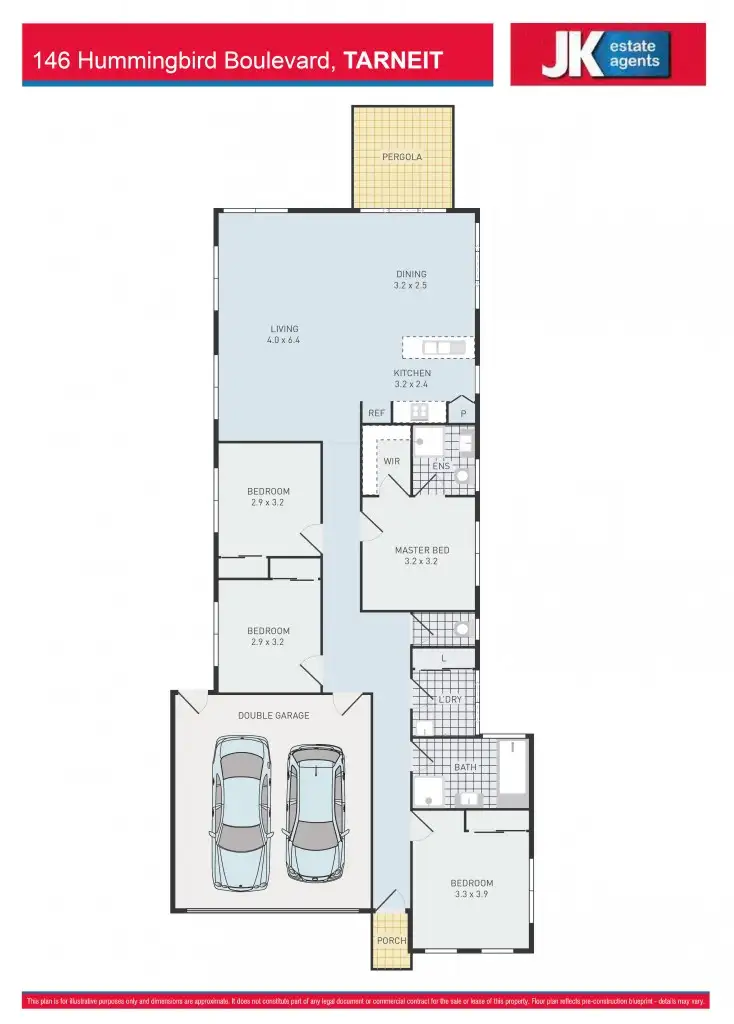 Floorplan of Homely house listing, 146 Hummingbird Blvd, Tarneit VIC 3029