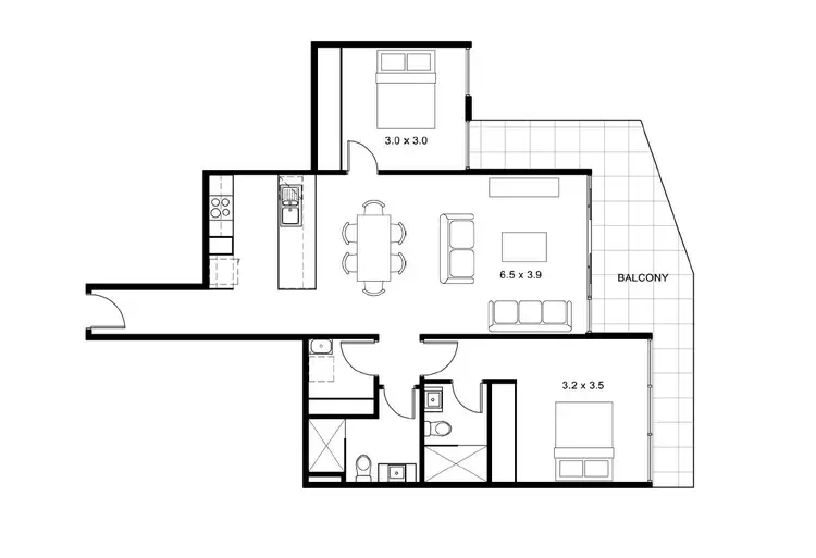 Floorplan of Homely apartment listing, 404/60 Edgewater Boulevard, Maribyrnong VIC 3032