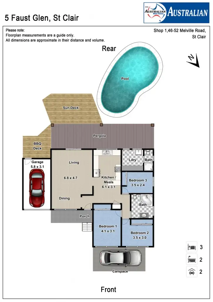 Floorplan of Homely house listing, 5 Faust Glen, St Clair NSW 2759
