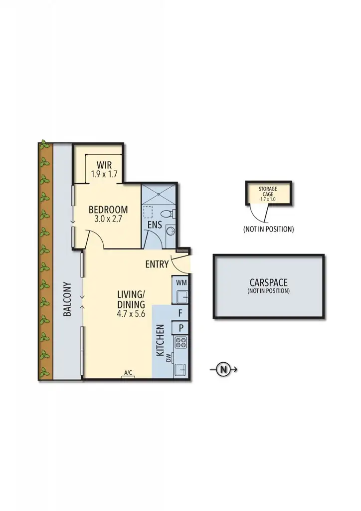 Floorplan of Homely apartment listing, 402/6-8 Gamble Street, Brunswick East VIC 3057