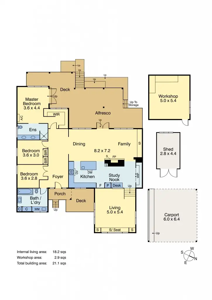 Floorplan of Homely house listing, 114 Kunyung Road, Mount Eliza VIC 3930