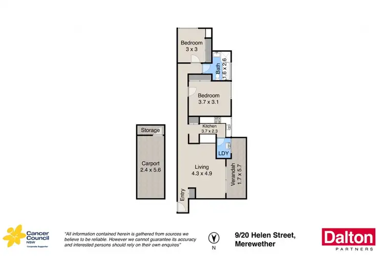 Floorplan of Homely apartment listing, 9/20 Helen Street, Merewether NSW 2291