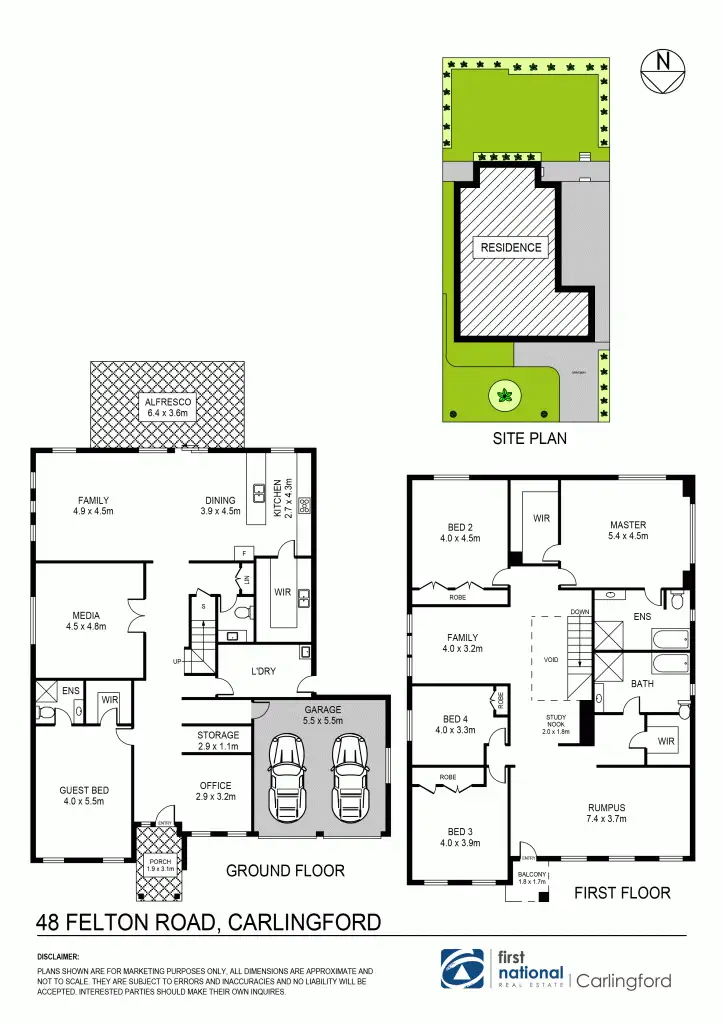 Floorplan of Homely house listing, 48 Felton Road, Carlingford NSW 2118