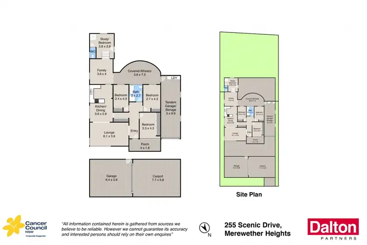 Floorplan of Homely house listing, 255 Scenic Drive, Merewether Heights NSW 2291