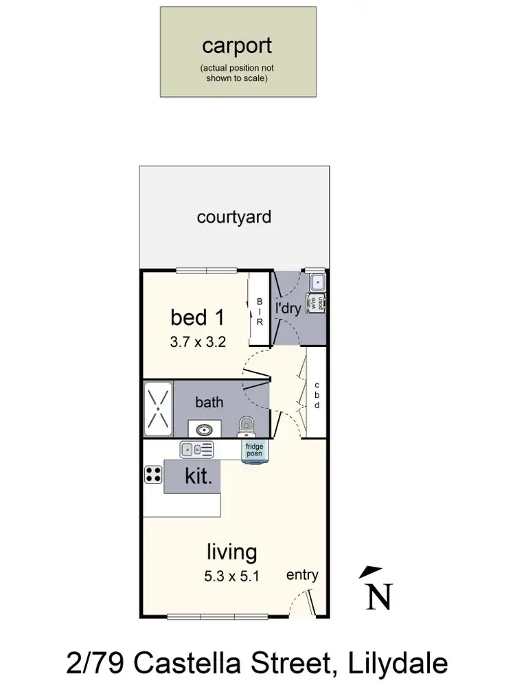 Floorplan of Homely house listing, 2/79 Castella Street, Lilydale VIC 3140