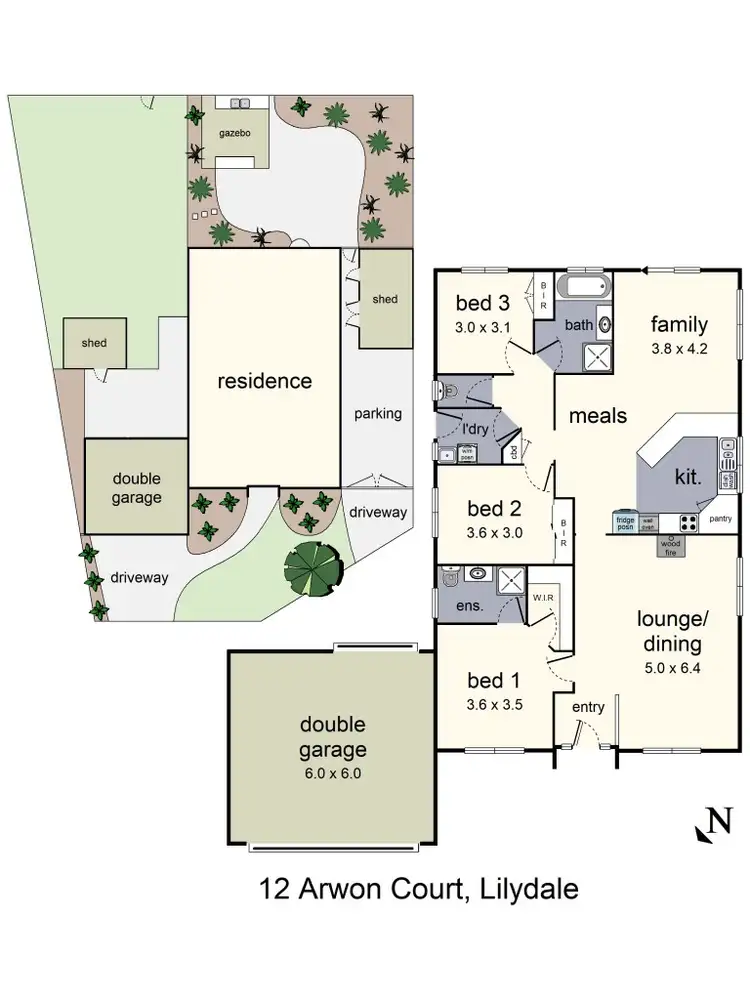 Floorplan of Homely house listing, 12 Arwon Court, Lilydale VIC 3140